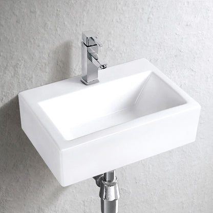 Gäste WC Wand Hänge oder Aufsatz Keramik Waschbecken Soho dünner Rand 43 x 30 cm
