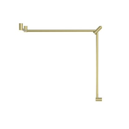Mecca CARE 32 mm DDA WC Haltegriff Set, 90° durchgehend, 600 x 1065 x 1025 mm Stützgriff
