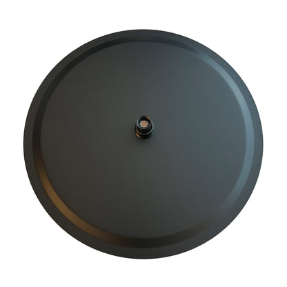 Stilform Luxus Edelstahl Regendusche Rund in 40 cm ULTRAFLACH in Schwarz Matt
