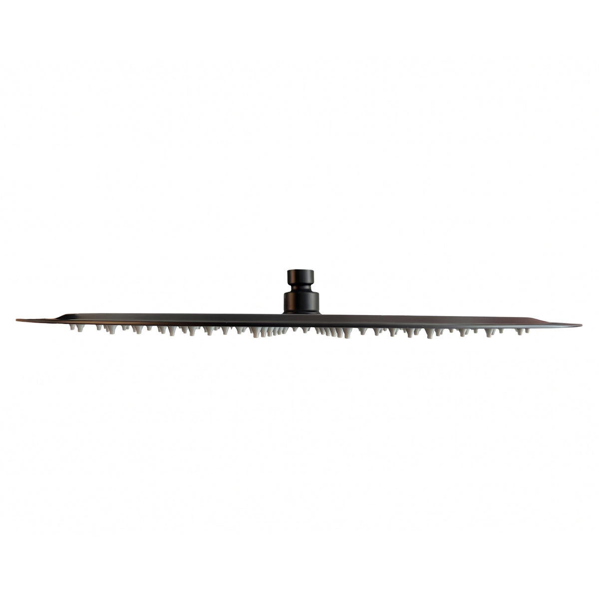 Stilform Luxus Edelstahl Regendusche Rund in 40 cm ULTRAFLACH in Schwarz Matt