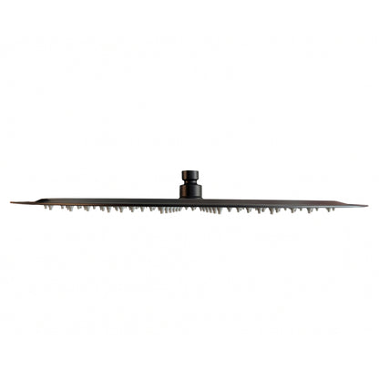 Stilform Luxus Edelstahl Regendusche Rund in 40 cm ULTRAFLACH in Schwarz Matt