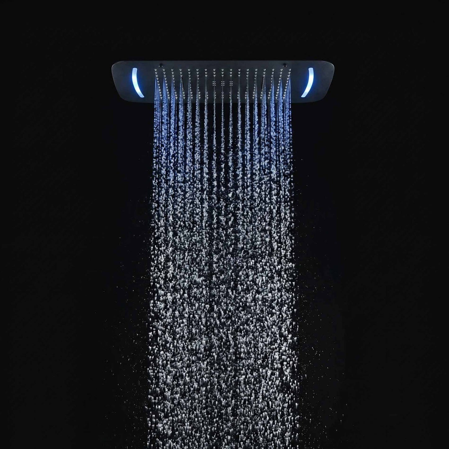Stilform Design XL LED Regendusche 68x43 cm Soho 2.0 in Schwarz Matt