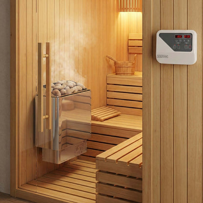 Saunaofen Thermolux 9KW Gunmetal – Touch/Digital Controller