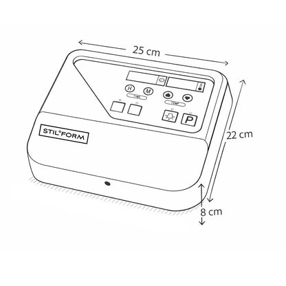 Saunaofen Thermolux 9KW Gunmetal – Touch/Digital Controller