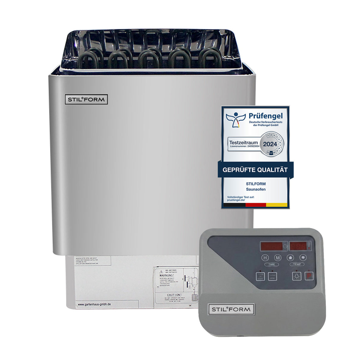 Saunaofen Thermolux 4,5KW/6KW Gunmetal – Touch/Digital Controller