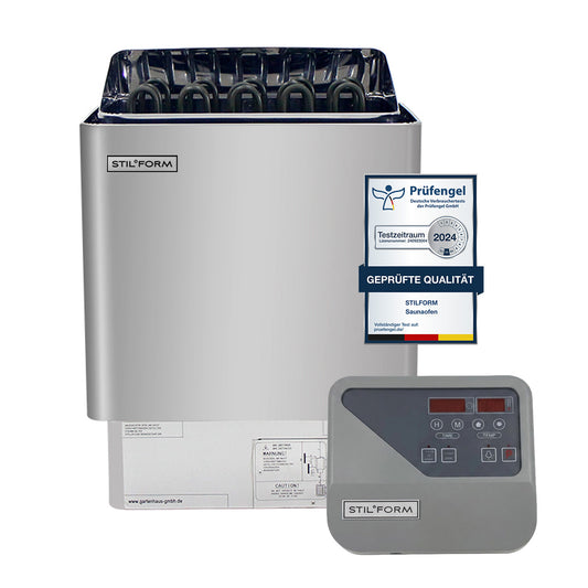 Saunaofen Thermolux 9KW Gunmetal – Touch/Digital Controller