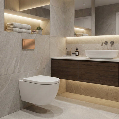 Whirlflush Hänge Wand WC Soho 3.0 Spülrandlos Tornado Spülung Weiß Glanz mit WC-Sitz Toilette