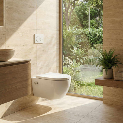 Spülrandloses Dusch-WC SOHO 4.0 mit abnehmbarem Softclose Sitz Taharet