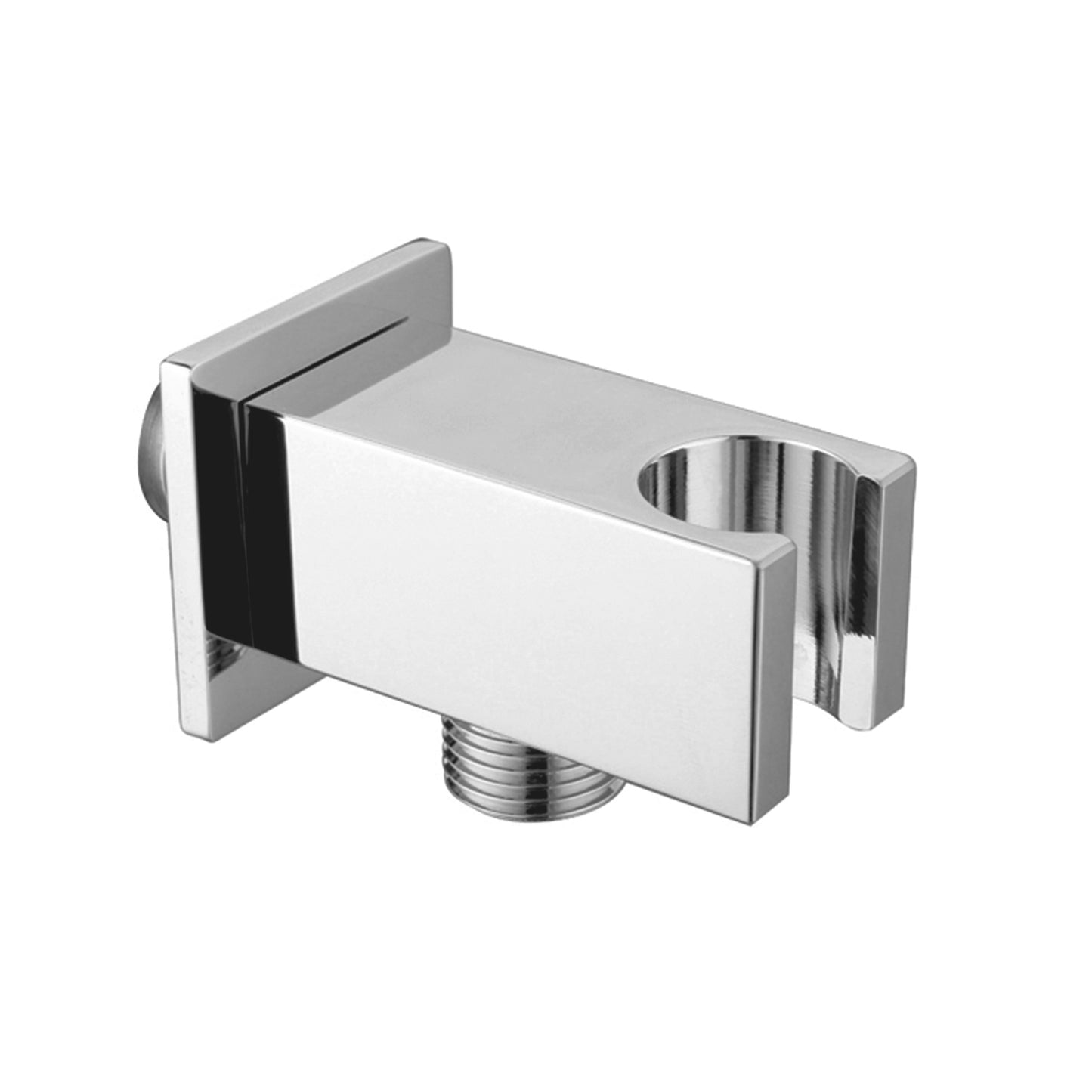 Stilform Wandanschlussbogen - Brausehalter massiv Chrom oder Schwarz Matt