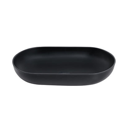 Mineralguss Waschbecken Soho 2.0 Schwarz Matt 54 x 34 cm Aufsatzwaschbecken