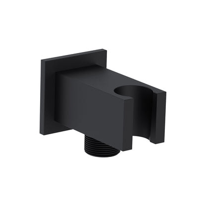 Stilform Wandanschlussbogen - Brausehalter massiv Chrom oder Schwarz Matt