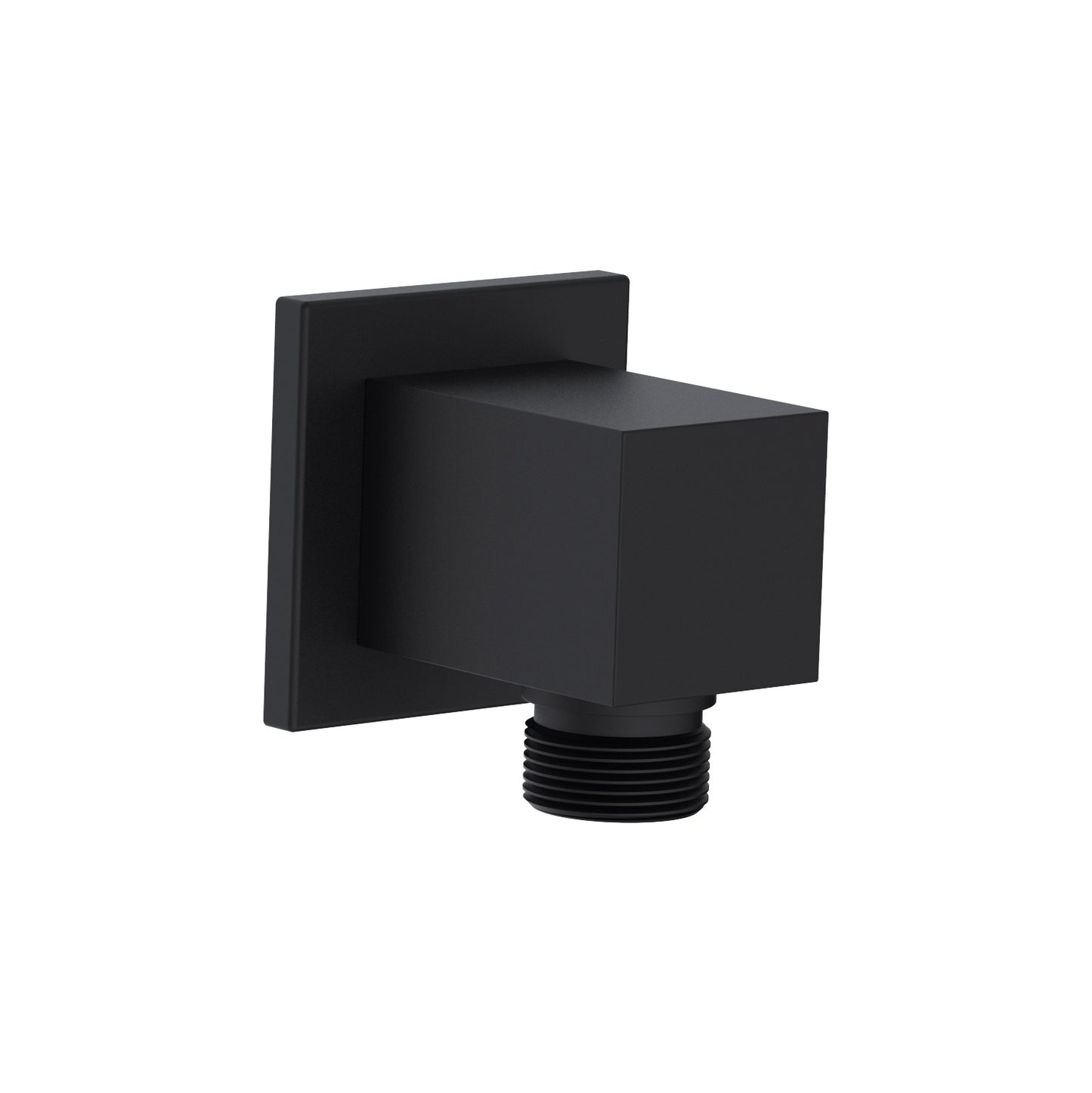 Stilform Wandanschlussbogen Eckig Massiv Chrom oder Schwarz Matt