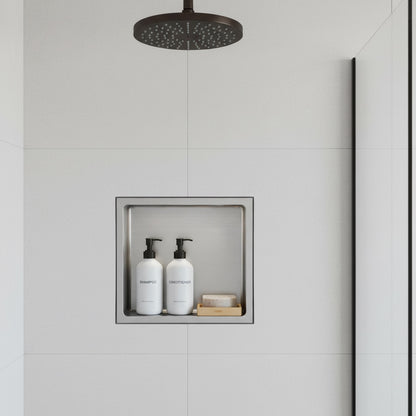 Stilform Wandnische Gebürsteter Edelstahl in 30x30, 60x30