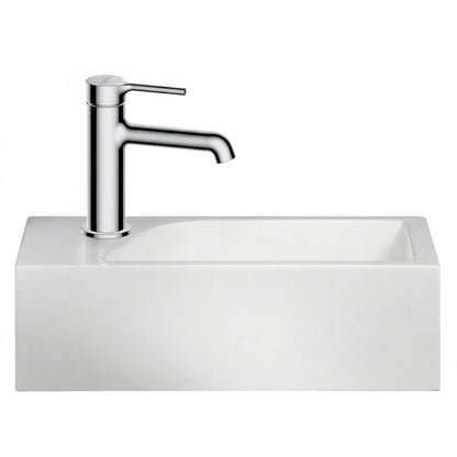 Gäste WC Waschbecken SOHO aus Mineralguss für Wandmontage oder als Aufsatzwaschbecken mit Hahnloch