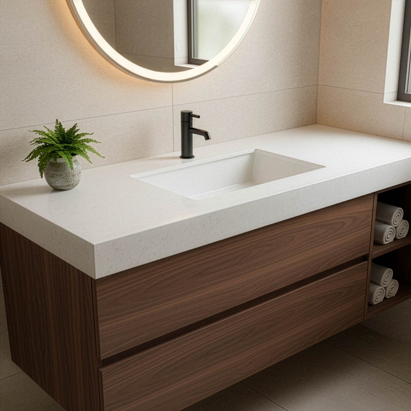 Stilform formschöne Waschtischarmatur Mittelhohe Ausführung Serie Park 2.0 in schwarz matt