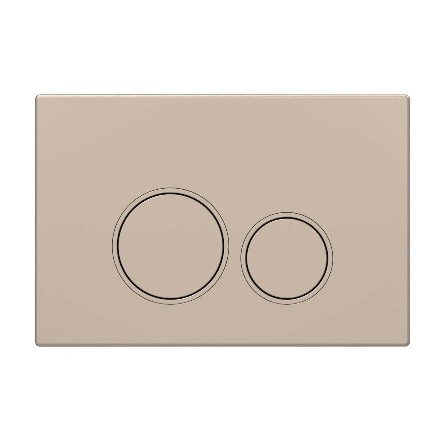 Drückerplatte Champagne Gold Matt Kompatibel zu Geberit Duofix Sigma (UP 320) 2 Mengenspülung