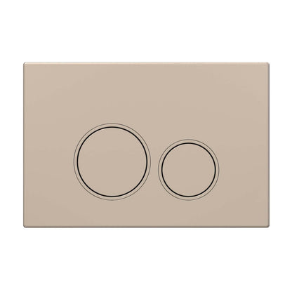 Drückerplatte Champagne Gold Matt Kompatibel zu Geberit Duofix Sigma (UP 320) 2 Mengenspülung