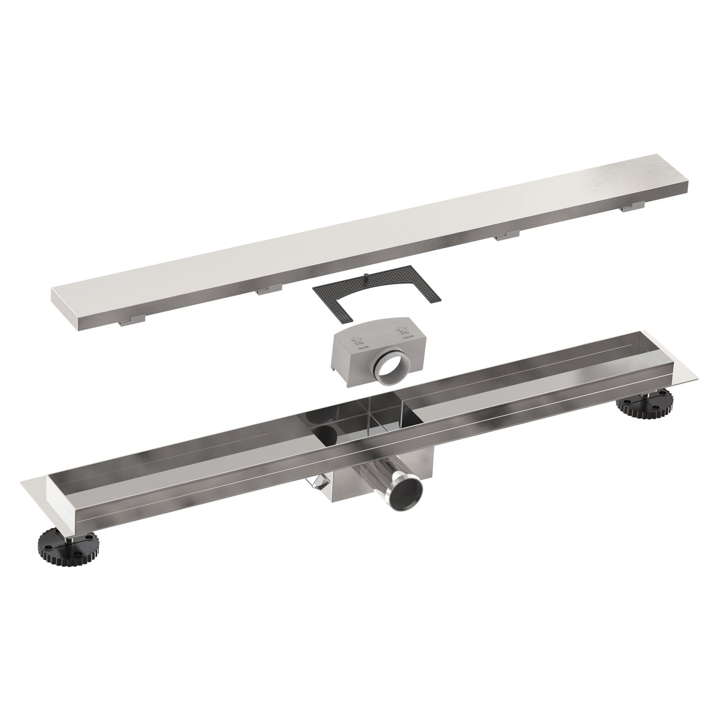 Profi Duschrinne Befliesbar 2in1 60-140cm Edelstahl SU 316
