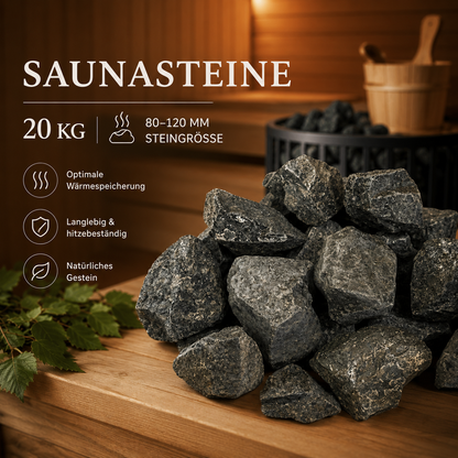 Saunasteine Packung 20kg
