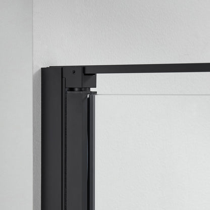 Nischendusche 70-100cm mit Drehtür 8 mm Nano-Klarglas Duschtür – Profilfarbe wählbar