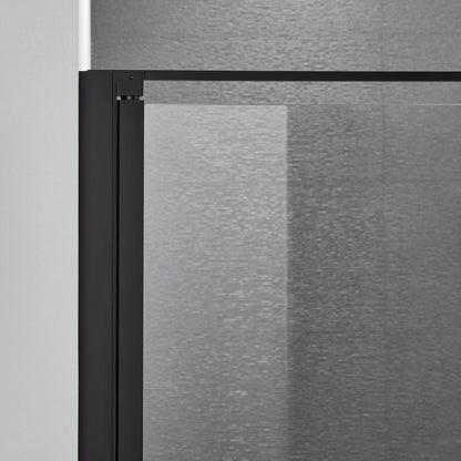 Nischendusche 70-100cm mit Drehtür 8 mm Nano-Klarglas Duschtür – Profilfarbe wählbar