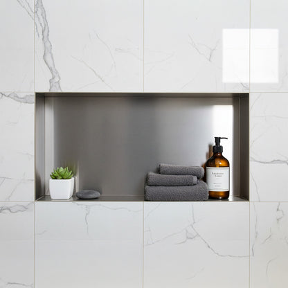 Stilform Wandnische 60x30 Rahmenlos Edelstahl Gebürstet