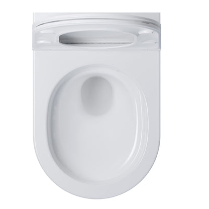 Whirlflush Hänge Wand WC Soho 3.0 Spülrandlos Tornado Spülung Weiß Glanz mit WC-Sitz Super Slim Toilette