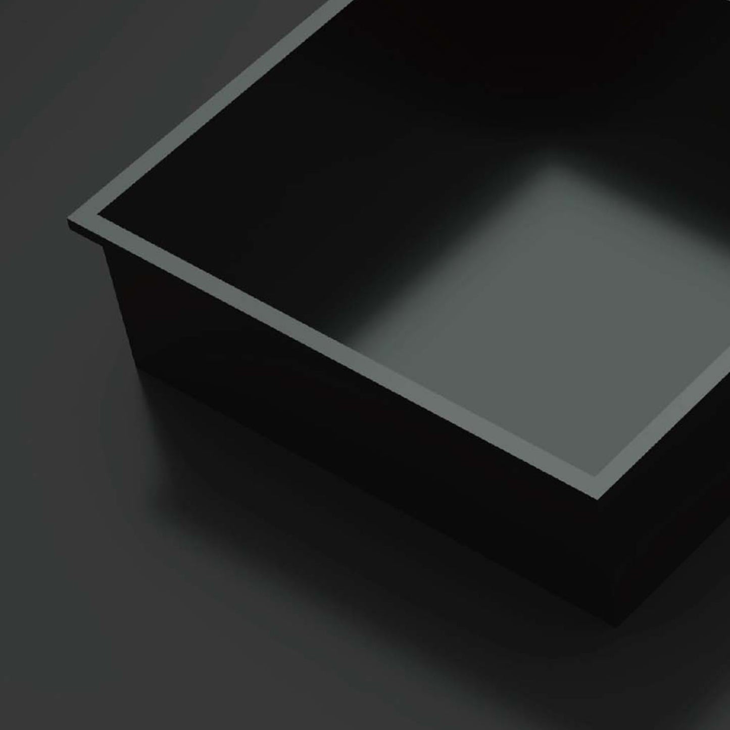 Edelstahl Wandnische Minimal Matt Schwarz in 30x30, 60x30 cm